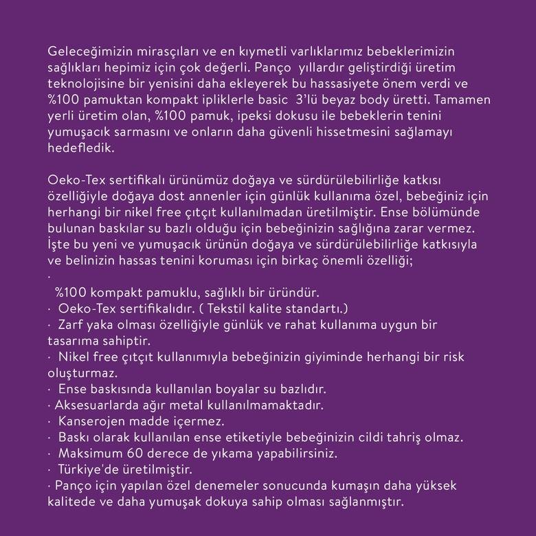 Yenidoğan 3 LÜ ATLET BODY (50-56)