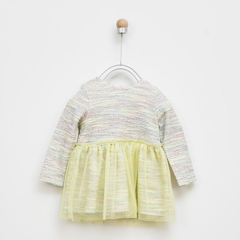 Kız Bebek Renkli Tüllü Elbise