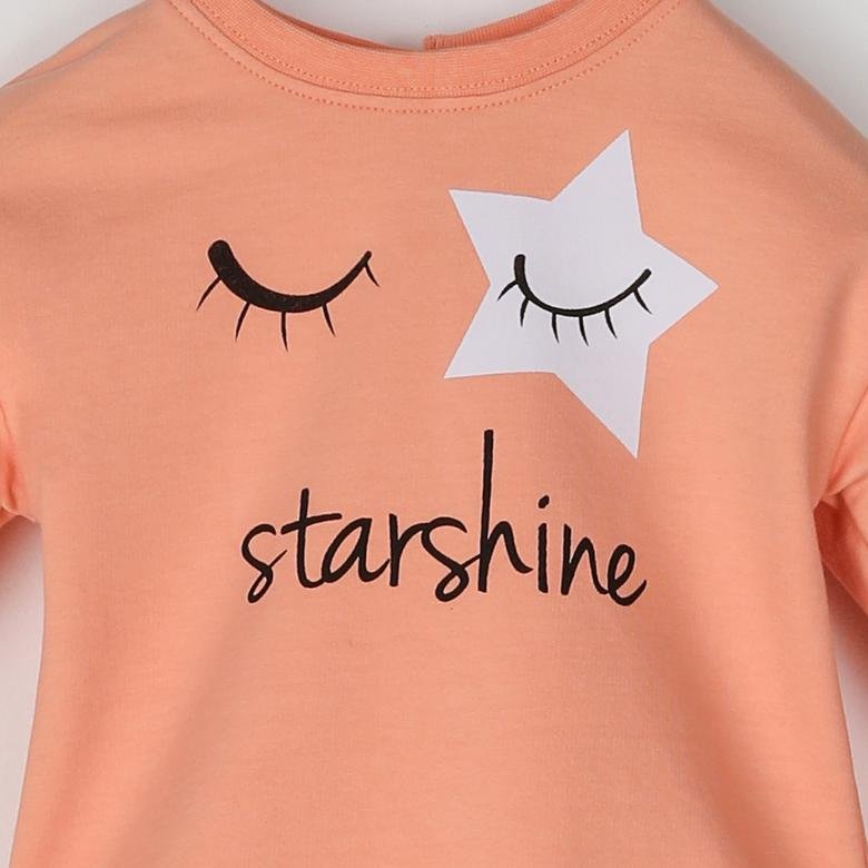 Kız Bebek  Starshine Baskılı Sweatshirt
