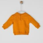 Erkek Bebek Yazılı Nakış Detaylı Sweatshirt