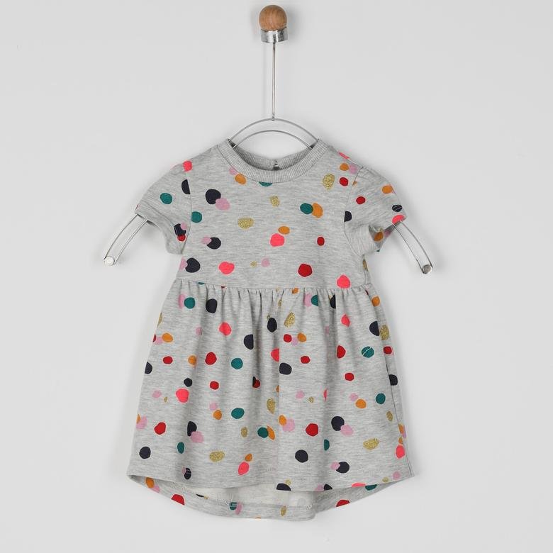 Kız Bebek Puantiyeli Elbise