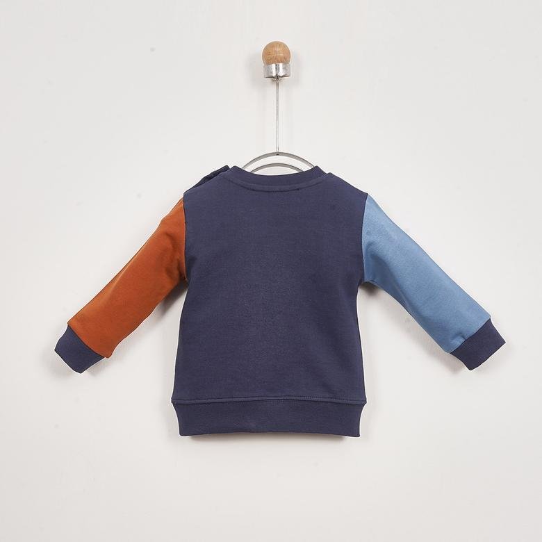 Erkek Bebek  Çok Renkli Baskılı Sweatshirt