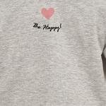 Kız Bebek Be Happy Yazılı Sweatshirt