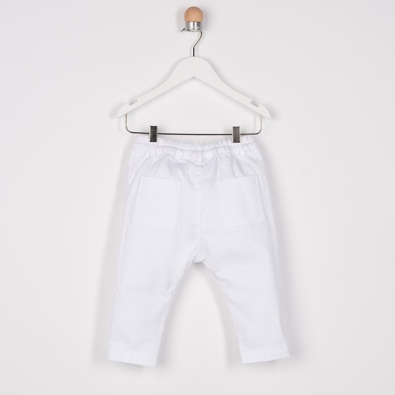 Erkek Bebek Önü Düğmeli Basic Pantolon