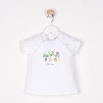 Kız Bebek Baskılı Fırfır Detaylı Kısa Kollu T-shirt