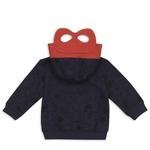 Erkek Bebek Kapüşonlu Maske Detaylı Sweatshirt