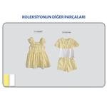 Kız Bebek Çizgi Desenli Kolsuz Elbise