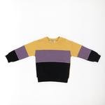 Erkek Bebek Üç Renk Omzu Çıtçıtlı Sweatshirt