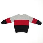 Erkek Bebek Üç Renk Bloklu Sweatshirt