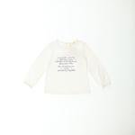Kız Bebek Yazı Baskılı Uzun Kollu T-shirt