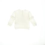 Kız Bebek Kolları Fırfır Detay Önü Baskılı Sweatshirt