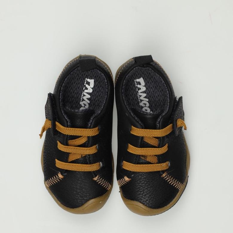 Unisex Bebek Lastik Bağcıklı Siyah Spor Ayakkabı