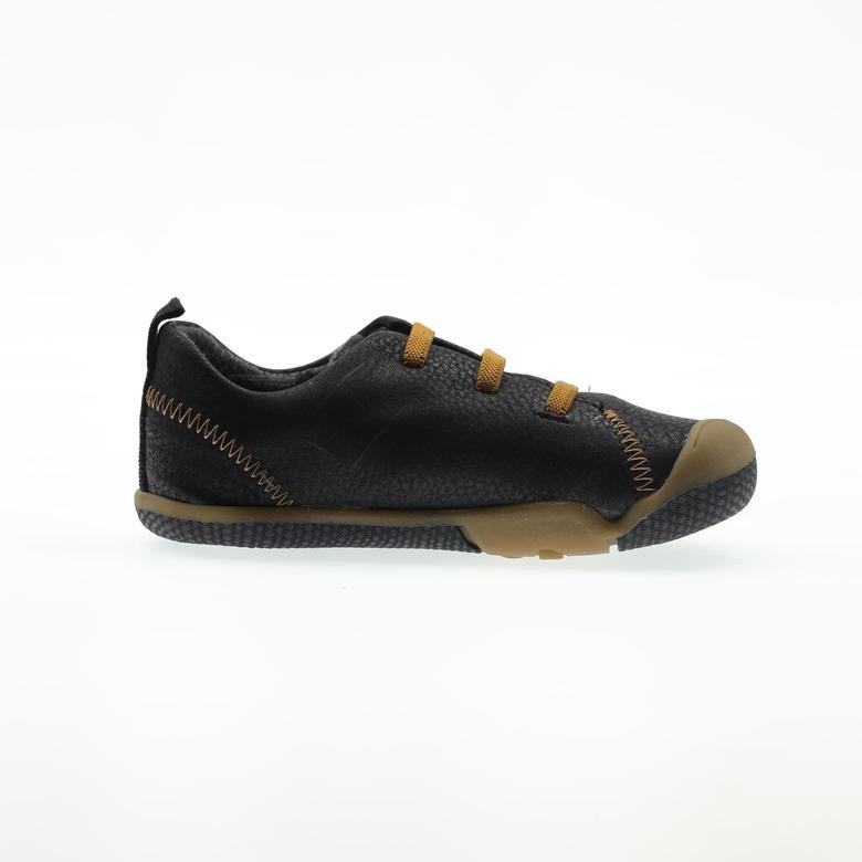 Unisex Çocuk Lastik Bağcıklı Siyah Spor Ayakkabı