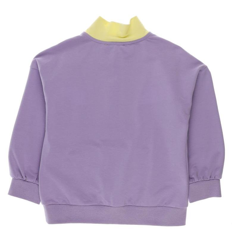 Kız Çocuk Önü Çıtçıtlı 3 Renk Sweatshirt