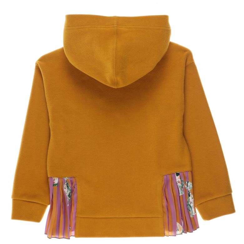 Kız Çocuk Yanları Plise Detaylı Sweatshirt