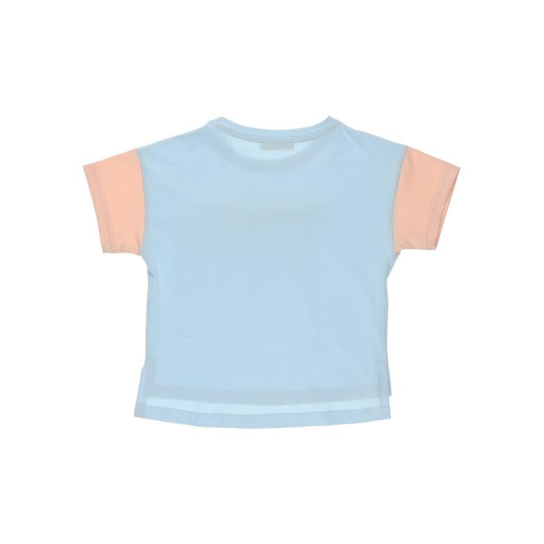 Kız Çocuk Nakış Detaylı Kısa Kollu T-shirt