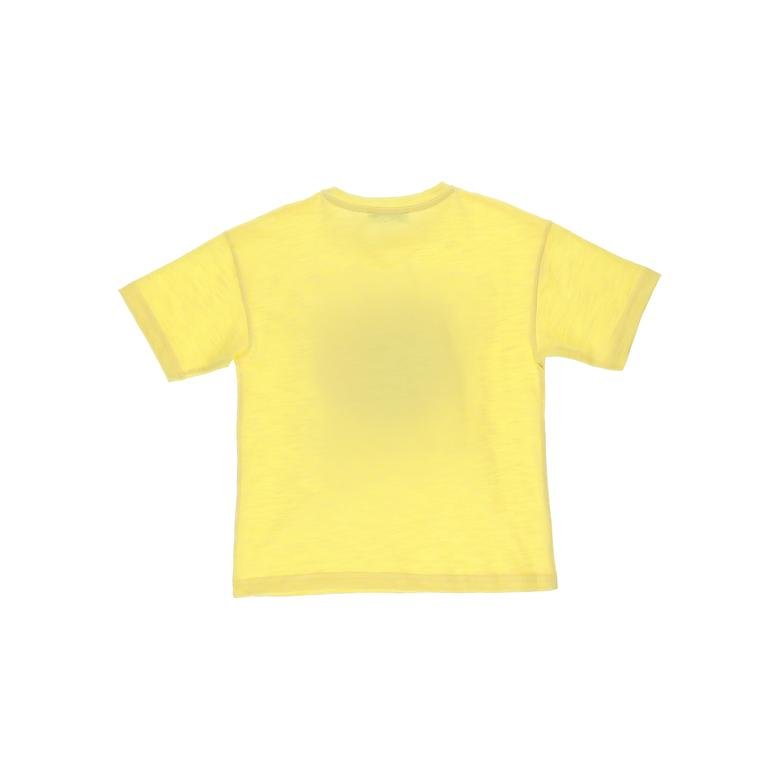 Erkek Çocuk Bisiklet Baskılı Kısa Kollu T-shirt