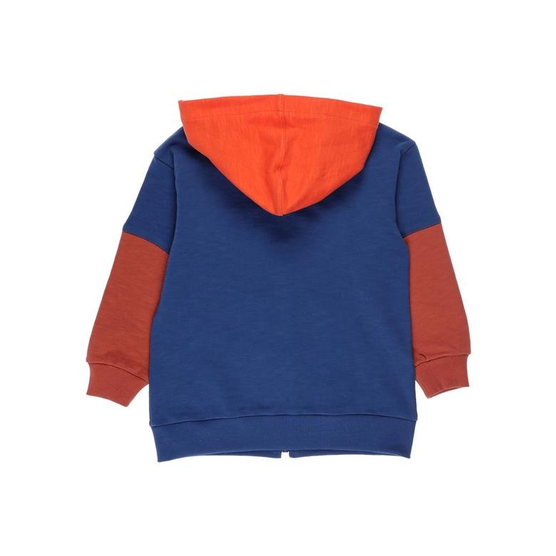 Erkek Çocuk Kapüşonlu Çok Renkli  Sweatshirt