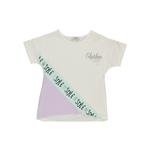 Kız Çocuk Yazı Baskılı Kısa Kollu T-shirt