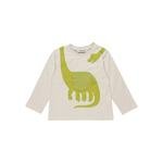Erkek Bebek Dinozor Baskılı Uzun Kollu T-shirt