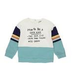 Erkek Bebek Yazı Baskılı Çok Renkli Sweatshirt