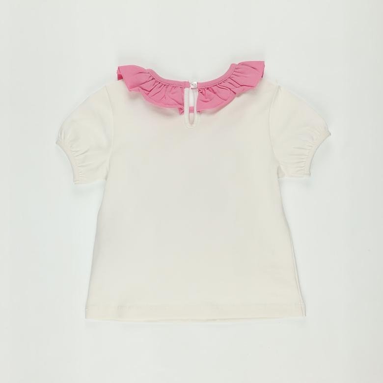 Kız Bebek Unicorn Baskılı Kısa Kollu T-shirt