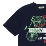 Erkek Çocuk Slogan Baskılı Kısa Kollu T-shirt