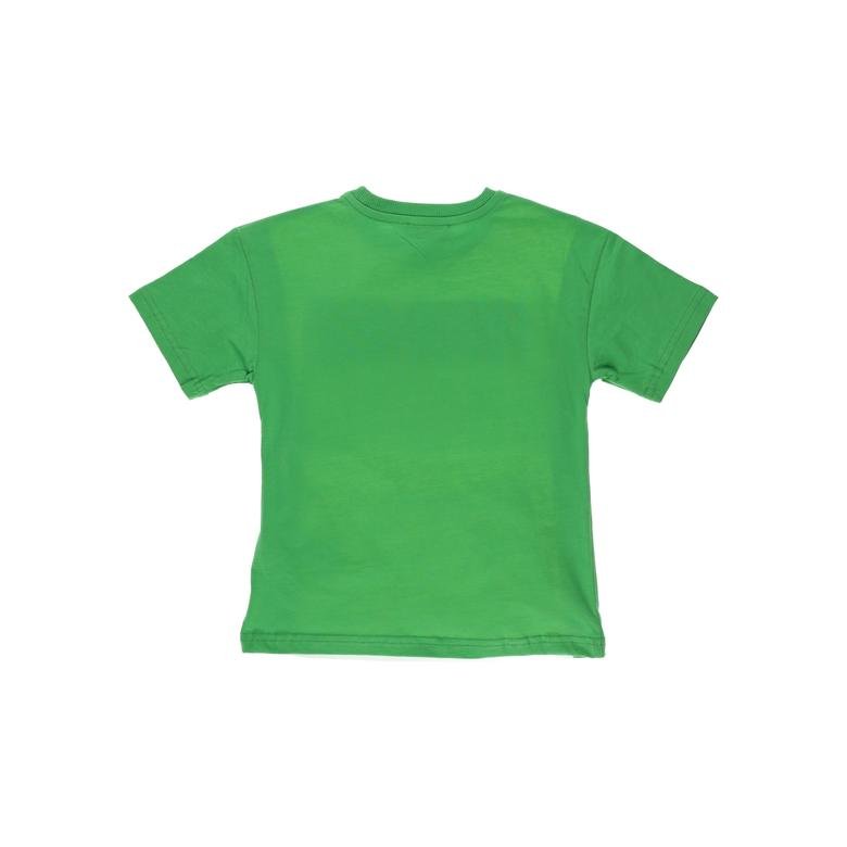 Erkek Çocuk Çok Renkli Yazı Baskılı Kısa Kollu T-shirt