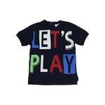 Erkek Bebek Slogan Baskılı Kısa Kollu T-shirt