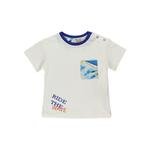 Erkek Bebek Cep Detaylı Kısa Kollu T-shirt