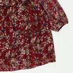 Kız Bebek Robası Fırfırlı Çiçek Desenli Elbise