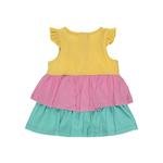 Kız Bebek Blok Renkli Elbise