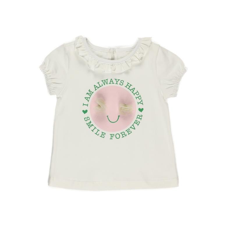 Kız Bebek Baskı Detaylı T-Shirt