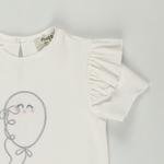 Kız Bebek Balon Nakışlı Tişört