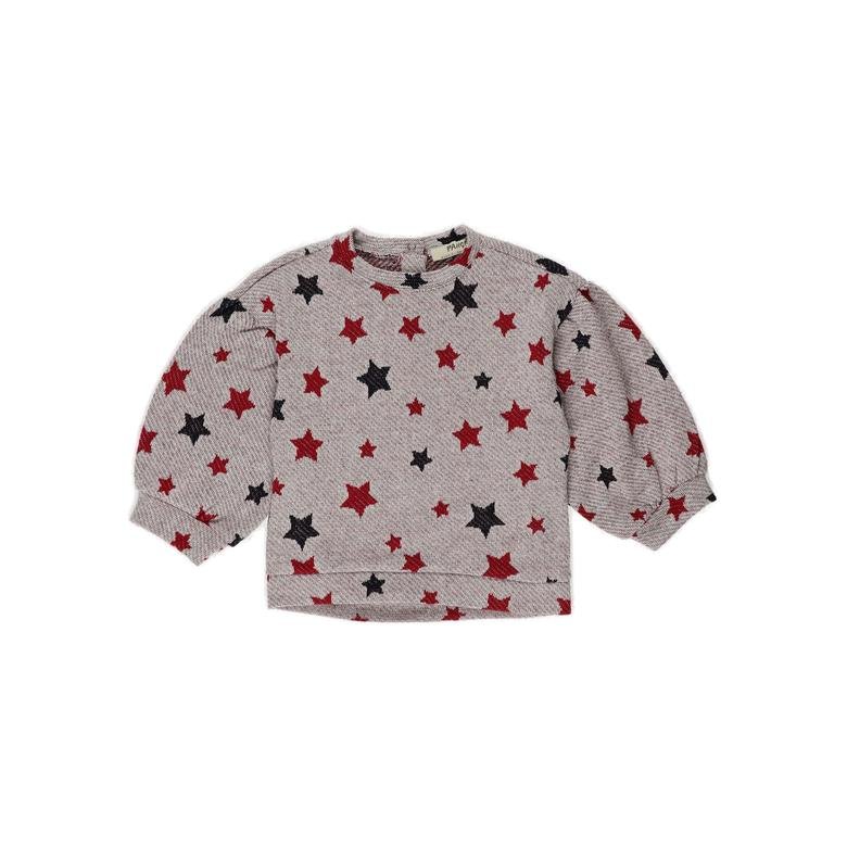 Kız Bebek Yıldız Desenli Sweatshirt