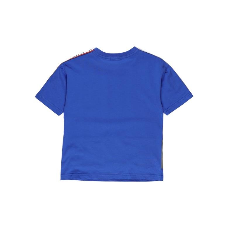 Erkek Çocuk Şerit Detaylı T-shirt