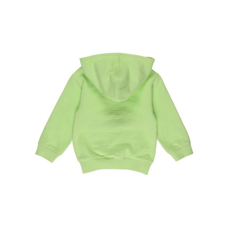 Erkek Bebek Yazılı Şerit Detaylı Sweatshirt