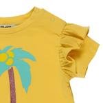 Kız Bebek Baskılı Kısa Kollu Tişört