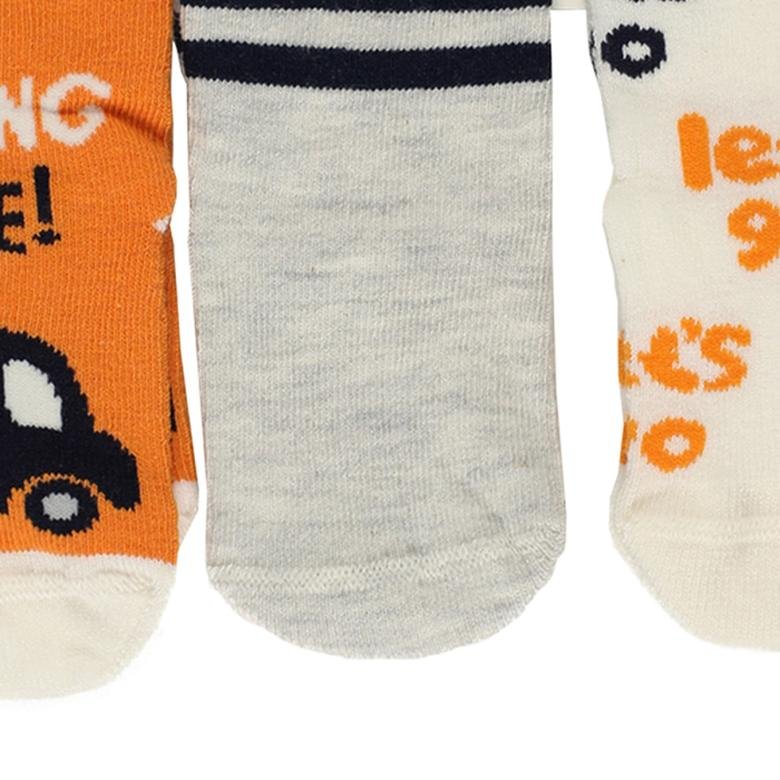 Erkek Bebek 3 lü Çorap Set