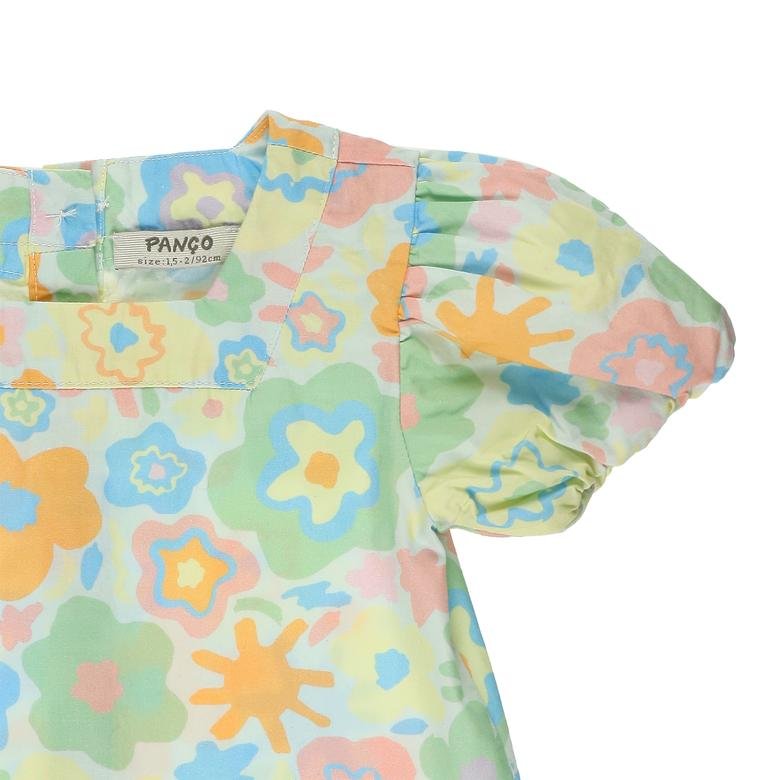 Kız Bebek Çiçek Desenli Bluz