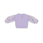 Kız Bebek Kolları Tül Detaylı Sweatshirt