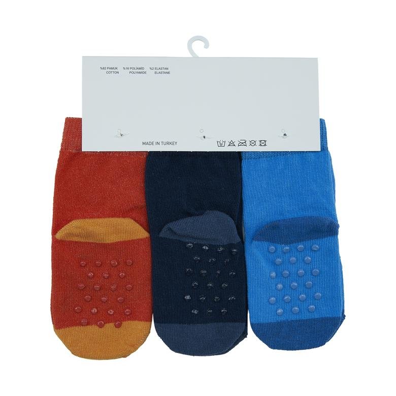 Erkek Bebek 3'lü Soket Çorap Set