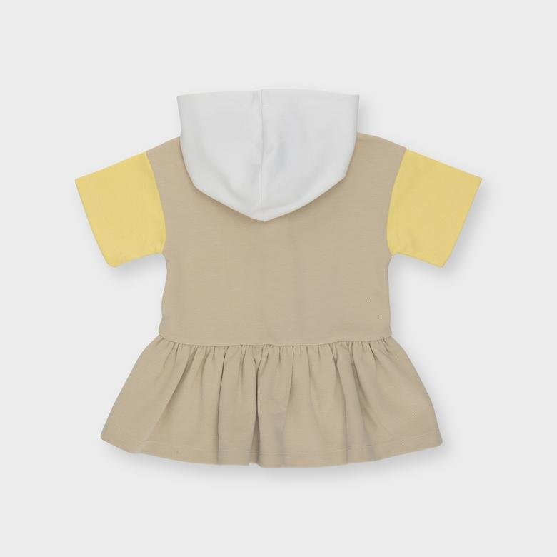 Kız Bebek Kapüşonlu Elbise