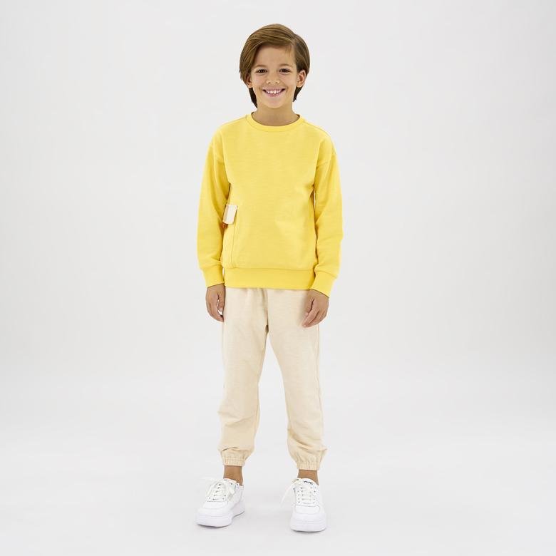 Erkek Çocuk Cep Detaylı Sweatshirt