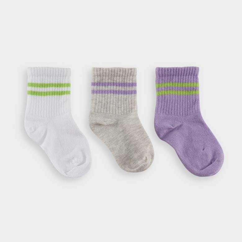 Kız Çocuk 3'lü Soket Çorap Set