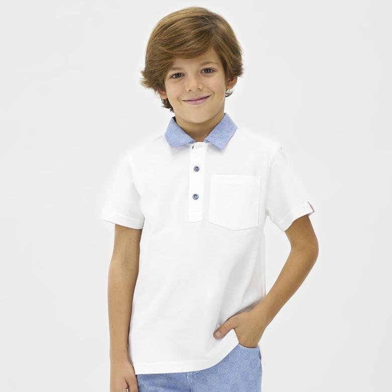 Erkek Çocuk Yakalı Pike Tişört
