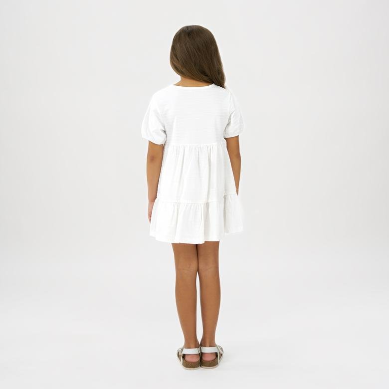Kız Çocuk Özel Dokulu Elbise