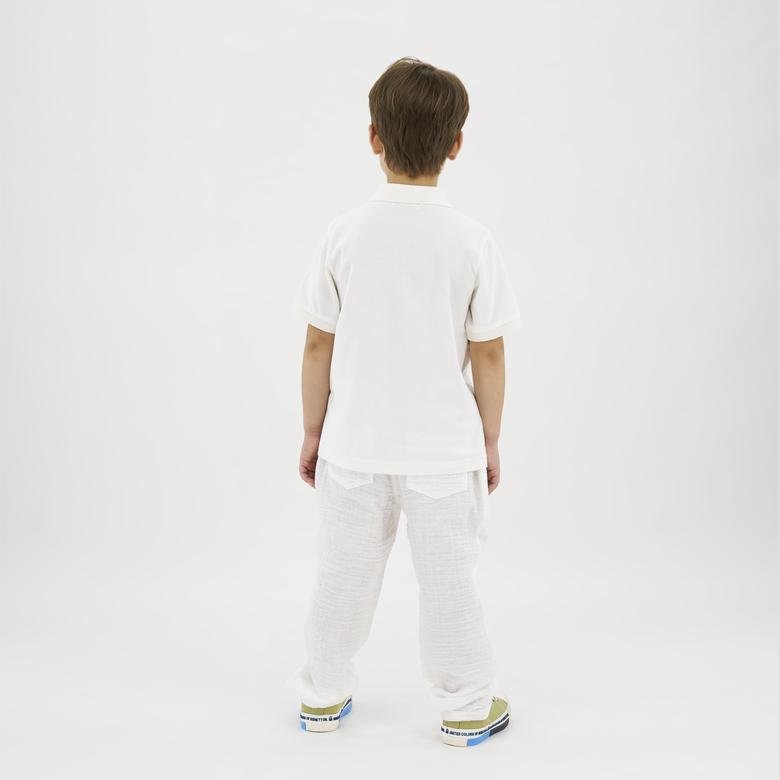 Erkek Çocuk Cep Kenarı Dikiş Detaylı Pantolon